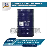 Glycerin Wilfarin Indonesia REFINED GLYCERINE USP Glycerine purity 99.7% 250 kg / drum